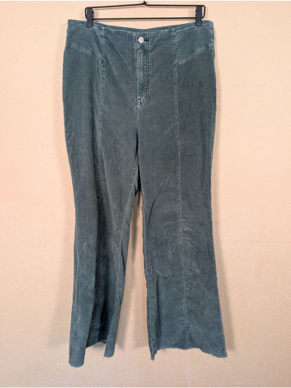 Free People We the Free CRVY Wild Honey Cord Flare Pants sz 32